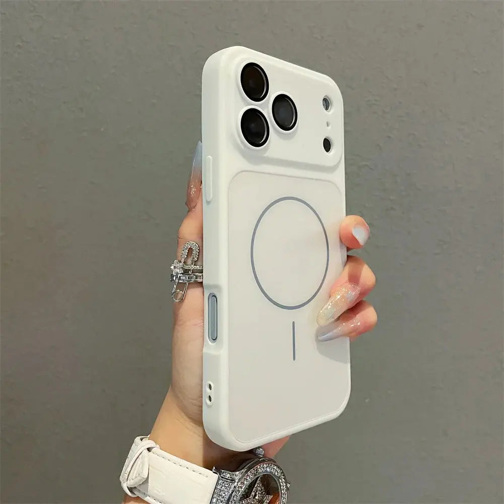 Luxury for Magsafe Magnetic Case for Iphone 16 plus Quickly Converts 17Air 17 16 15 14 13 Pro Max Shockproof Silicone TPU Soft Case