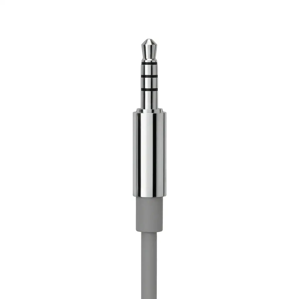 Chrome-Finished Wired Earbuds - Functional Types: USB-C, Lightning, 3.5mm, Trendy Y2K Design