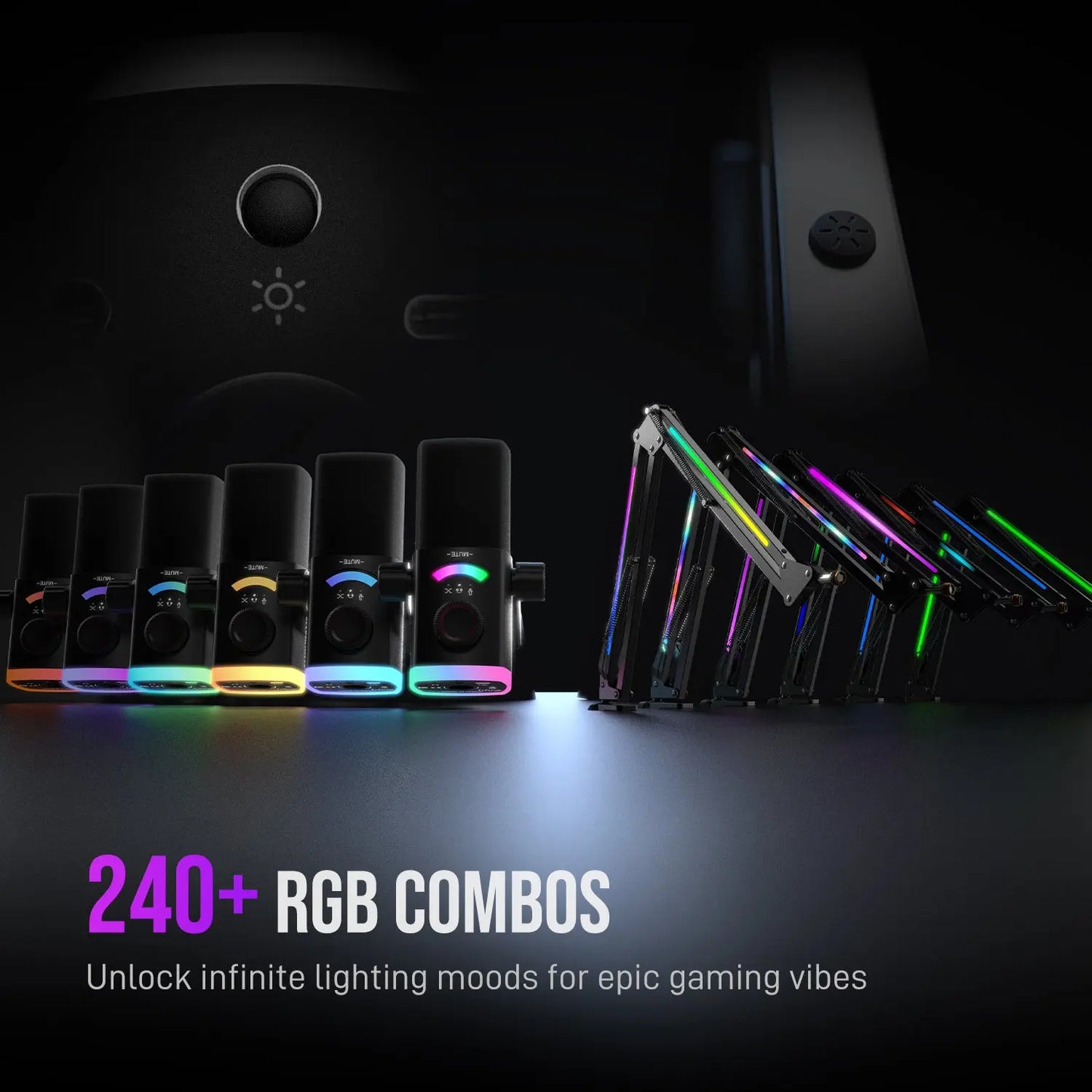 FIFINE Streaming & Gaming Ultimate Bundle Kit Am8Prot Microphone Kit + SC8 Audio Mixer + H13 Headset
