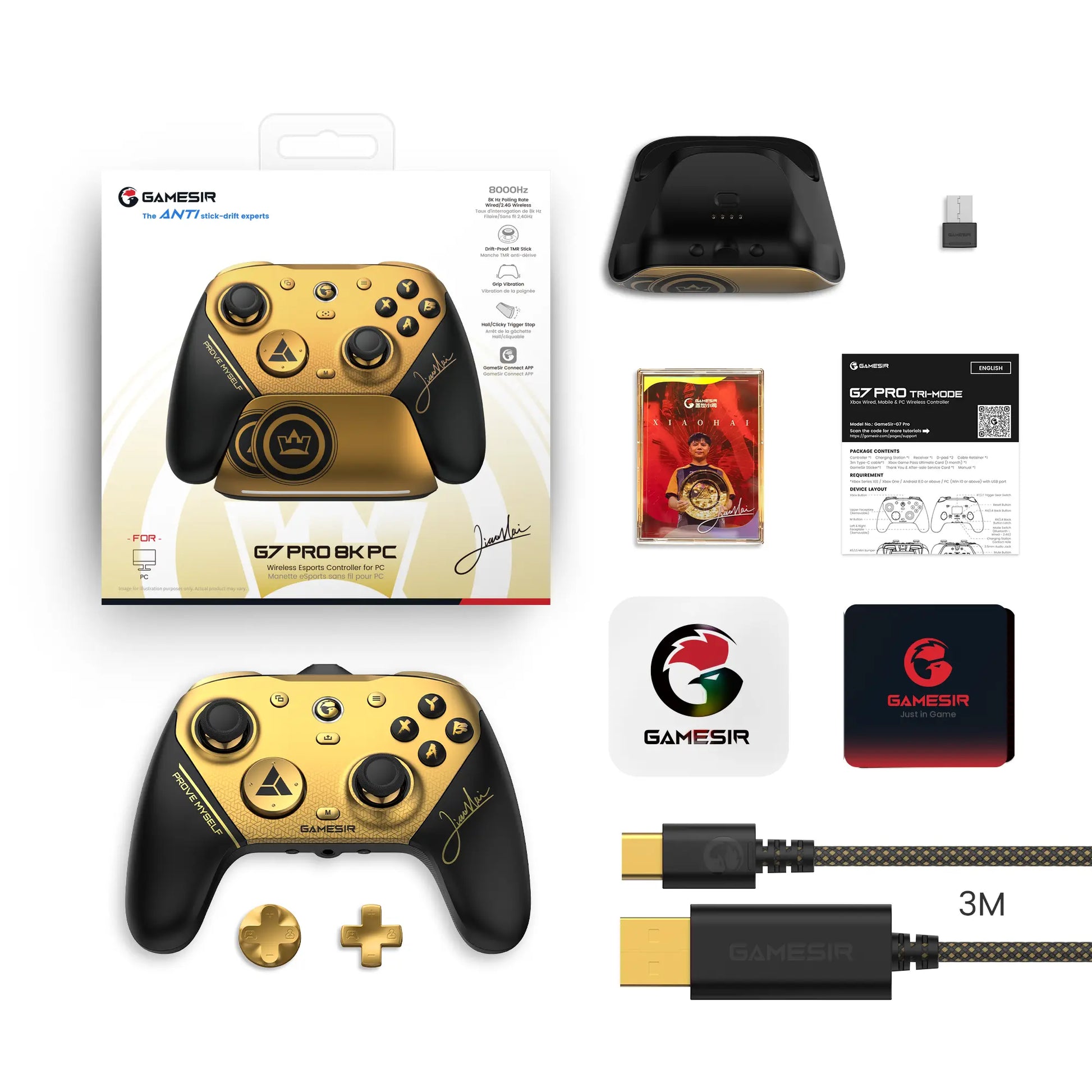 Gamesir G7 Pro 8K PC XIAOHAI Champion Edition Esports Controller for PC, Android, iOS, and Switch (Not Compatible with Xbox)