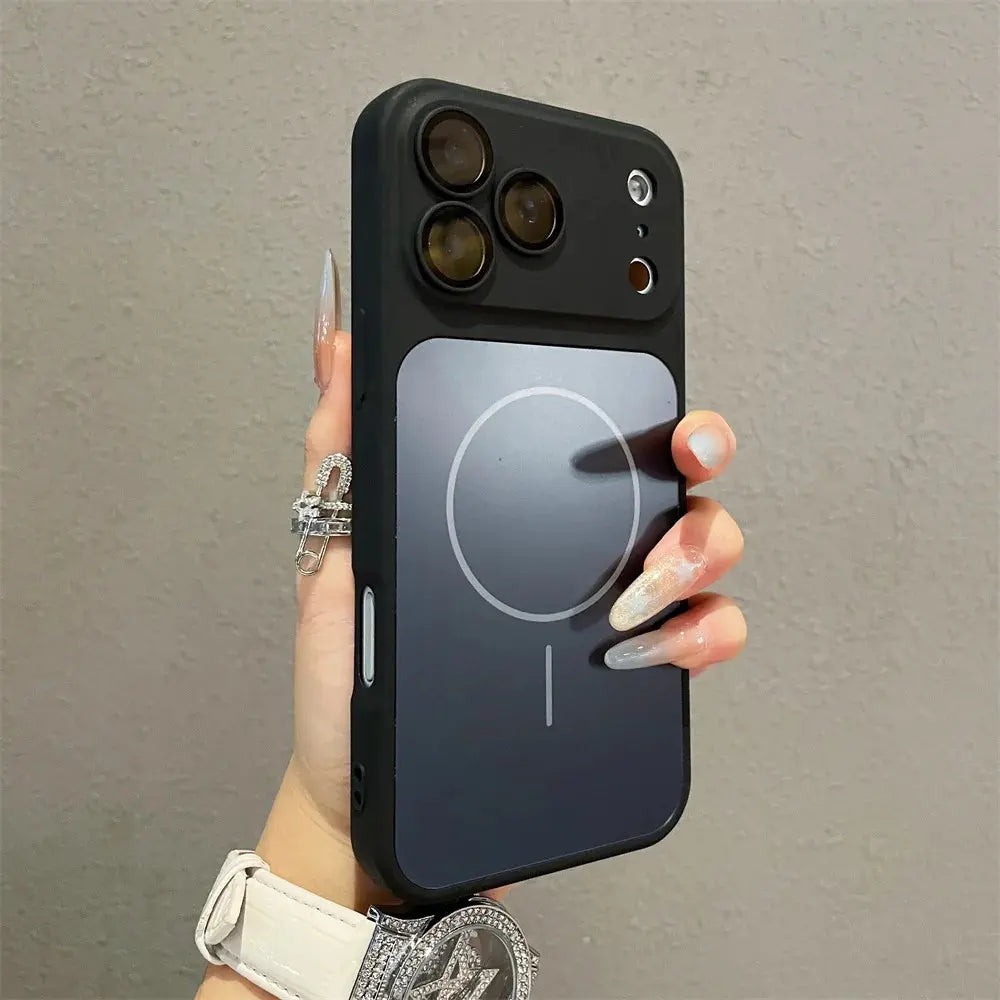 Luxury for Magsafe Magnetic Case for Iphone 16 plus Quickly Converts 17Air 17 16 15 14 13 Pro Max Shockproof Silicone TPU Soft Case