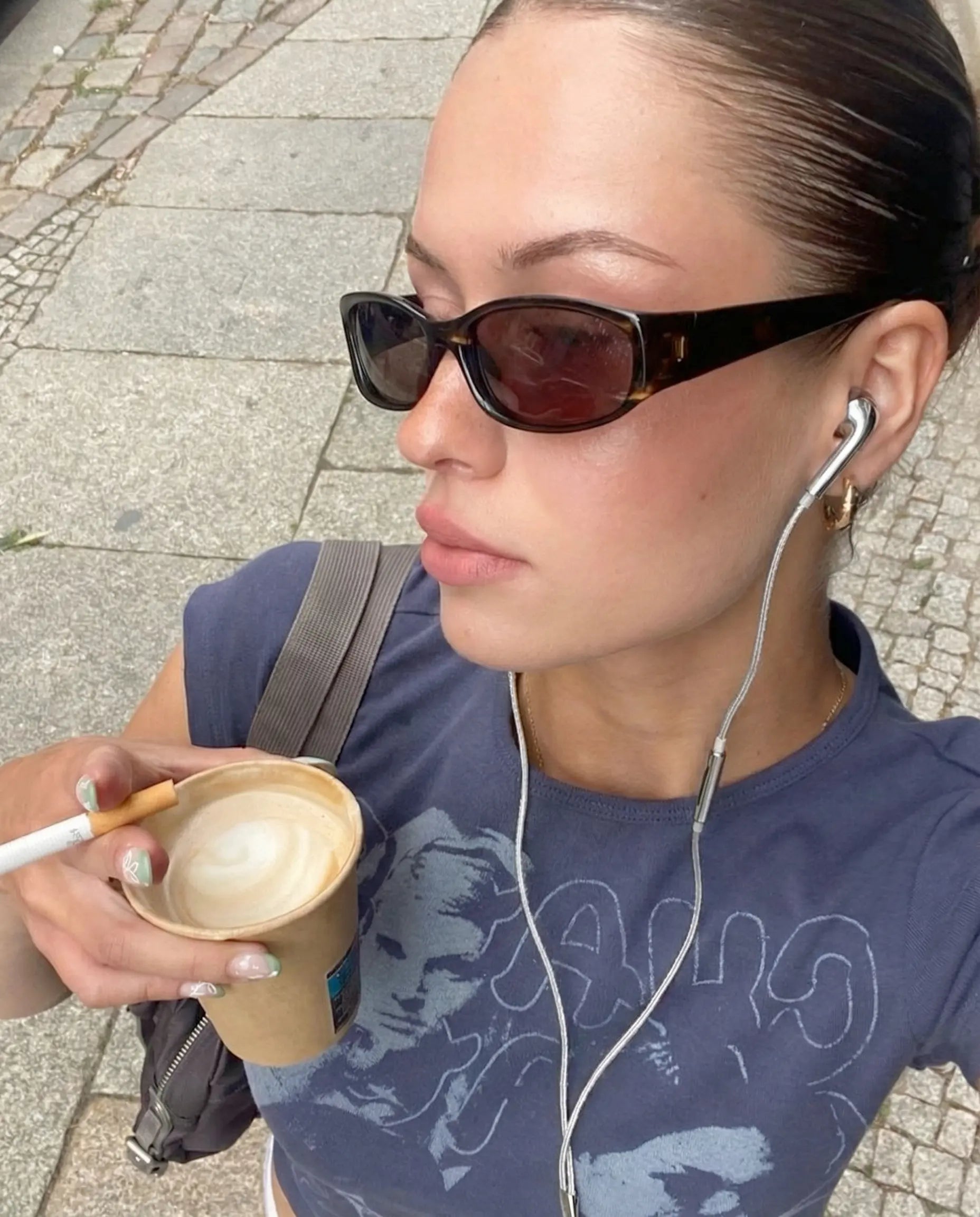 Chrome-Finished Wired Earbuds - Functional Types: USB-C, Lightning, 3.5mm, Trendy Y2K Design