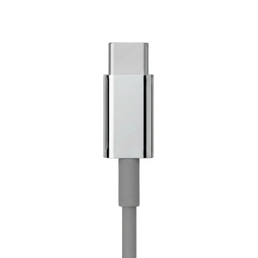 Chrome-Finished Wired Earbuds - Functional Types: USB-C, Lightning, 3.5mm, Trendy Y2K Design