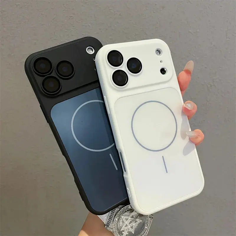 Luxury for Magsafe Magnetic Case for Iphone 16 plus Quickly Converts 17Air 17 16 15 14 13 Pro Max Shockproof Silicone TPU Soft Case
