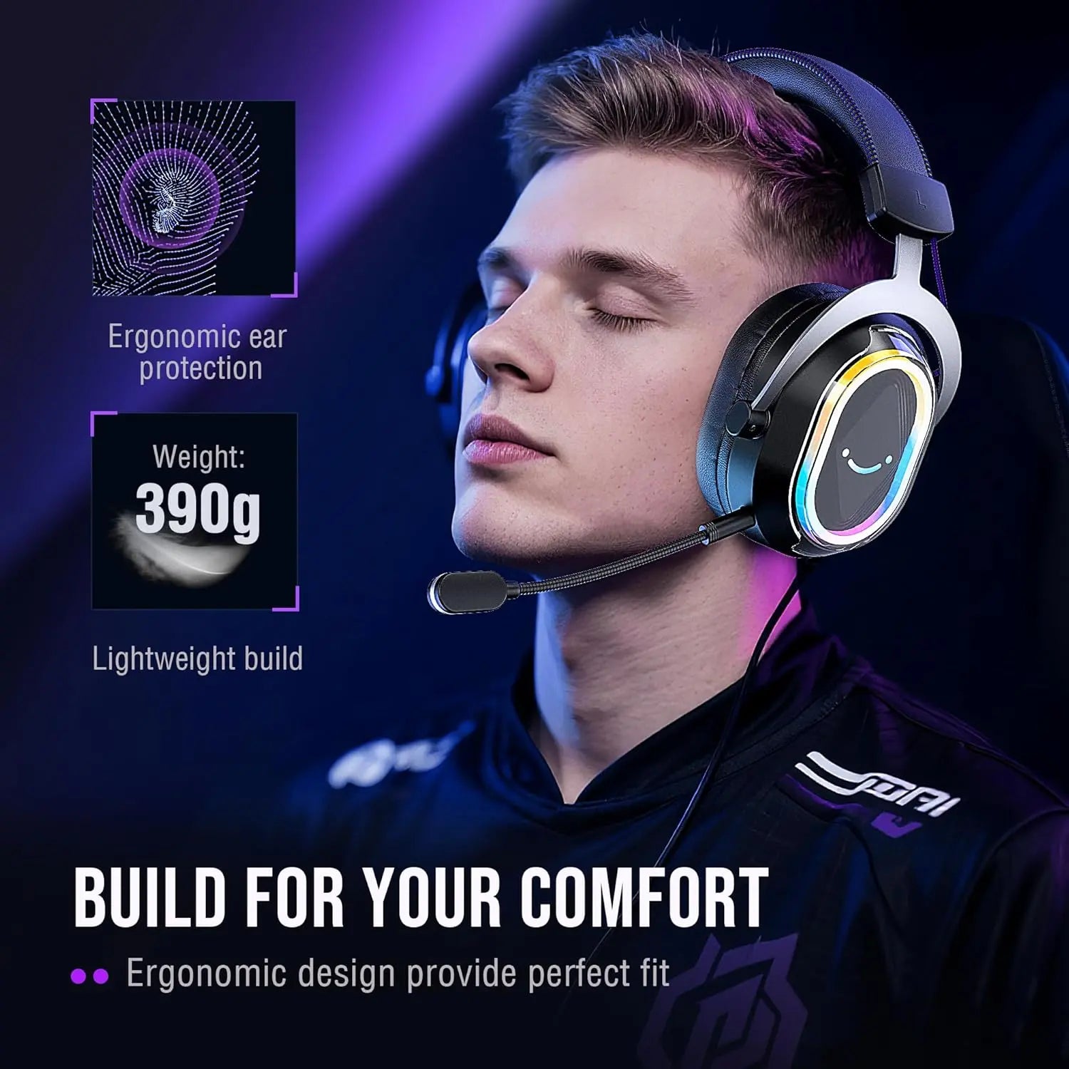 FIFINE Streaming & Gaming Ultimate Bundle Kit Am8Prot Microphone Kit + SC8 Audio Mixer + H13 Headset