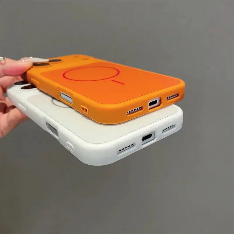 Luxury for Magsafe Magnetic Case for Iphone 16 plus Quickly Converts 17Air 17 16 15 14 13 Pro Max Shockproof Silicone TPU Soft Case